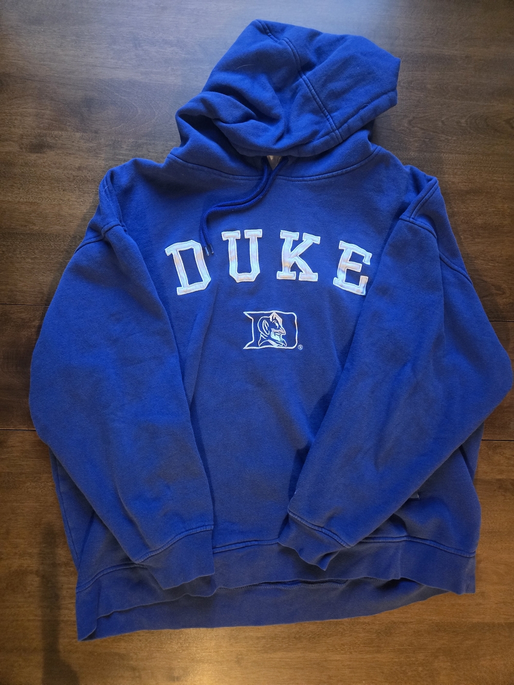 Vintage Duke Blue Devils Russell Athletic Hoodie Sweatshirt Men’s XXL Blue NCAA